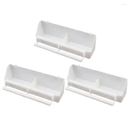 Other Bird Supplies 3 Pcs Parrot Feeders Cage Food Dispenser Supply Small Plastic Container Pigeon Water Material Bowls For