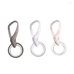 Hooks Simple And Creative Double Ring Metal Car Keychain Decorative Hook Gift