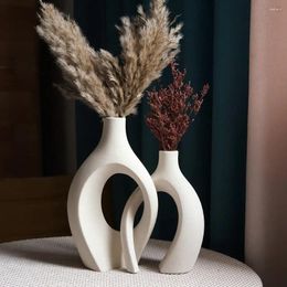 Vases CAPIRON Large Ceramic Embrace Home Decoration Accessories Nordic Flower Pot Living Room Tabletop Modern Decorative Luxury
