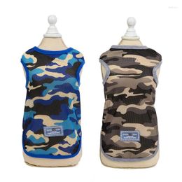 Dog Apparel Mesh Vest Breathable Summer Clothes For Small Dogs Camouflage Puppy Pet Clothing Chihuahua Yorkie Teddy