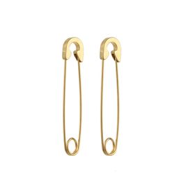2024 Fashion Jewellery Stainless Steel Paper Clip Earrings Exquisite Ladies Personality Glamour