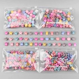 Hair Accessories 30Pcs/Set Mini Baby Hair Clips Crown Bows Flower Kids Hair Cls For Girls Cartoon Children Hairpins Baby Hair Accessories