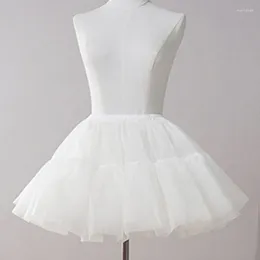 Women's Sleepwear Women 6 Layer Petticoat Skirt Crinolines Underskirt Short Length Half Slip Dress