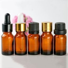 10ml Amber Glass Essential Oil Pipette Bottles Liquid Reagent Dispensing Bottles Perfumes Bottles 768pcs Wholesale free shipping Lmwxk Uexme