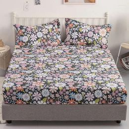 Bedding Sets Home Textile Bed Sheet Fitted 2pillowcase Cotton Cushion 3pcs Cover Summer Mattress Set