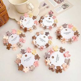 Hair Accessories 10Pcs/Set Cartoon Mini Hair Cls Clip for Baby Girls Korean Rabbit Flower Star Crown Crab Hairpin Kids Hair Accessories