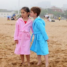 Towel Cotton Children's Bathrobes Material Bathrobe Men's And Women's Baby Hat Swimming Bath Thickened Pyjamas