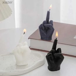 Scented Candle Creative Candle Finger Gesture Fragrance Candle Niche Fun and Strange Gift Home Decoration Birthday Gift WX