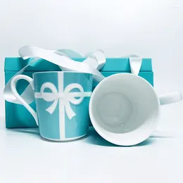 Mugs Christmas Gift Water Ceramic Day Mug Coffee China Cup Couple Valentine's Wedding Bone
