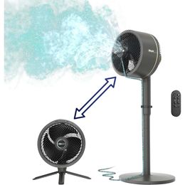 Shark FlexBreeze Pedestal Tabletop Indoor/Outdoor Fan with Remote Control, Corded/Cordless Operation, and InstaCool Misting Attachment - Quiet, Powerful, Portable