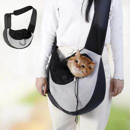 Cat Carriers Fashion Pet Carrier Messenger Bag Waterproof Soft Breathable Small Dog Travel Adjustable