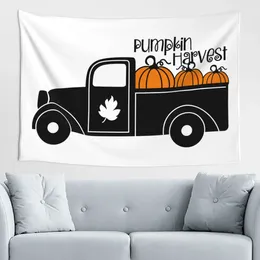 Tapestries Halloween Pumpkin Cart Craft An Inviting Atmosphere With Cosiness Household Items Bedside Decorate Picnic Cloth Skin-friendly