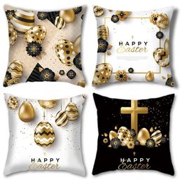 Pillow Happy Easter Decoration For Home Eggs Pillowcase Party Supplies Favour Gifts