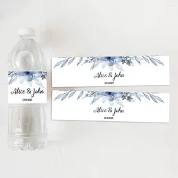 Party Supplies Celebration Label Wedding Personalized Water Bottle Decal Custom Name Text Suitable For Bridal Gift Parties