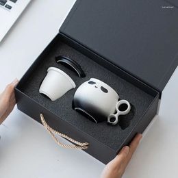 Mugs Panda Ceramic Mug Personal Drinking Water Office Cup With Philtre Gift Box Large-capacity Corporate Gifts.