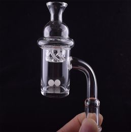 25mm XL Flat Top Quartz Banger Nail with Spinning Carb Cap and Terp Pearl for Water Bongs Oil Rig2461996