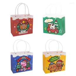Gift Wrap 2024 Christmas Bag With Handle Set Of 5 Portable Storage Organiser Household For Holiday Wedding Birthday Party Favour