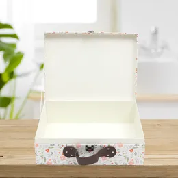 Gift Wrap Vintage Decor Portable Storage Box Paper Suitcase Wedding Party Supplies Mini Festival Holder Bride