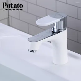 Bathroom Sink Faucets Potato 4 Colors Faucet Stainless Steel Basin Mixer Accessories Tap P10223-