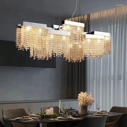 Chandeliers Modern Luxury Crystal Chandelier Good Design Tassel Hanging Lamp Living Room Dining Ceiling Advanced Home Decor