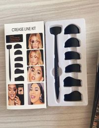 Eye Shadow 6 In 1 Eyeshadow Stencil Crease Line Kit Lazy Fixer Eyebrow Stamp Seal Moulds Cut For Eyes Makeup Tool Set3198682