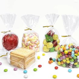 Gift Wrap OPP Transparent Candy Bag Cellophane Biscuit Baking Lollipop Party And Wedding Card Holiday Packaging