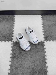 Luxury kids Sneakers Blue letter print baby Casual shoes Size 26-35 brand box packaging high quality girls boys designer shoes 24May