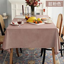 Table Cloth High-grade Velvet Western Tablecloth Classical Art Tea Rectangular Home American