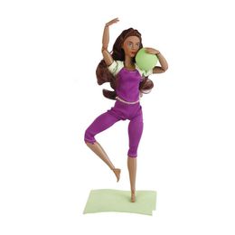 Doll Apparel Selling 32.5Cm Yoga Sports African Black Skin Purple Clothing Joint American 21 Hanger Drop Delivery Toys Gifts Dolls Acc Ot3A7