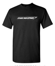 Men's T-Shirts Stark Industries T-shirt Mens Clothing Cotton Top Free Delivery Q240514