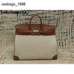 Totes Haccs 50CM Bag Travel Large Capcity Togo Leather Genuine Handsewn Limited Edition Customization Designer for Trip qq