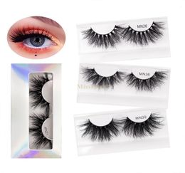 2527mm 3D Mink Eyelashes Fuzzy Curl False Eyelashes 5D Mink Lashes Soft Extension Makeup Fake Eye Lashes 8D Fuzzy Dramatic Lash6998292