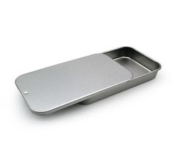 White Sliding Tin Box Mint Packing Box Food Container Boxes Small Metal Case Size 80x50x15mm LX41626180013