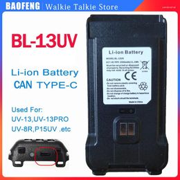 Walkie Talkie BaoFeng UV-13 PRO V1 V2 Battery High Power Dual Band Type C Charger 13UV Transceiver Ham Two Way Radio