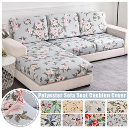 Chair Covers Flower Printed Sofa Cover Elastic Seat Cushion For Livingroom Funiture Protector Spandex L-shaped Armchair Slipcover