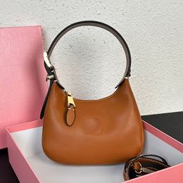 leather hobo bag designer bag women handbag fashion bag underarm shoulder bag crossbody bag mini purse zipper closure cowhide adjustable strap gold plated hardware