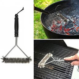 Tools 1PC Kitchen Accessories BBQ Grill Barbecue Kit Cleaning Brush Stainless Steel Cooking Gadgets XB 129