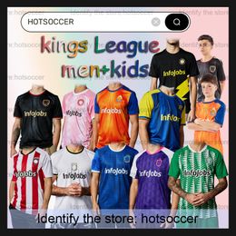 24/25 Kings League Soccer Jerseys Saiyans Porcinos PIo UltimateS MostolesS El Barrio Aniquiladores 2024 2025 FRONALDINHO CHICHARITO Football Shirt hotsoccer