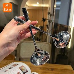 Spoons Small Spoon Feel Comfortable Household Drinking Mirror Reflection Long Handle Products Stainless Steel Ladle