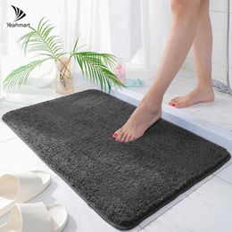 Bath Mats Bathroom Decor Anti Slip Mat With Super Water Absorbent Rug Chenille Carpets For Home Shower Toilet Hallway