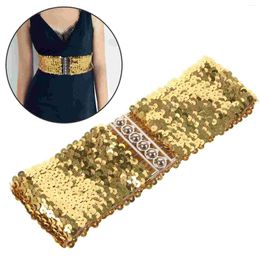 Belts Sequin Belt Stretchy Cinch Elastic Waist Dress For Women Fashion Formal Wear