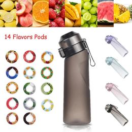 Water Bottles 1PC Air Up Flavoured Bottle Scent Cup 1 Free Pods Sports Outdoor Fitness With Straw Flavour Pod