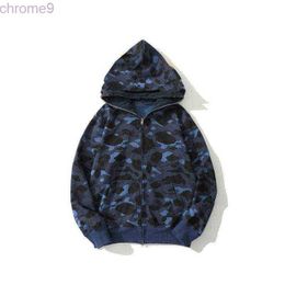 Hoodie Jaw Camo Full Zipper Bathing Camouflage Sweats Coat Black Blue Jacket New 3xl UF5T