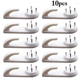 Hooks 10/20 White Painting Po Frame Hook Plastic Invisible Wall Mount Picture Nail Hanger Mirror Hanging Hangers