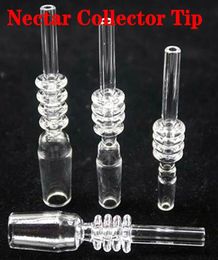 High quality Frosted Quartz Tips for Nector Collector 10mm 14mm 18mm Male Joint Quartz Nail Dab Tool for Dab Rigs bong5154252