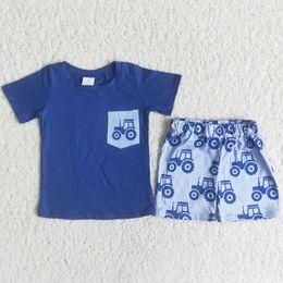 Clothing Sets Kids Designer Clothes Boys Cute Summer Outfits Boutique Baby Short Sleeve T-shirts Shorts Wholesale