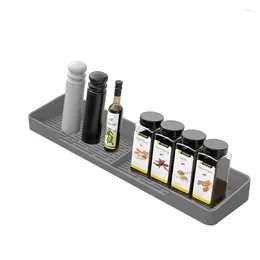 Kitchen Storage Silicone Stove Spice Shelf Magnetic Stovetop Rack Bottles 15inch Length Organizer