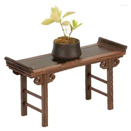 Tea Trays Chinese Low Table Redwood Small Wooden Carving Decoration Base Vase Buddha Kistler Display Rack For Coffee