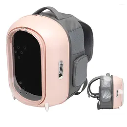 Cat Carriers Pet Carrier Backpack Transparent Bag Foldable Pack Space Smart Kitten Bags Backpacks For Cats Dogs Animals