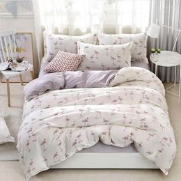 Bedding Sets 37Flamingo 4pcs Girl Boy Kid Bed Cover Set Duvet Adult Child Sheets And Pillowcases Comforter 2TJ-61009